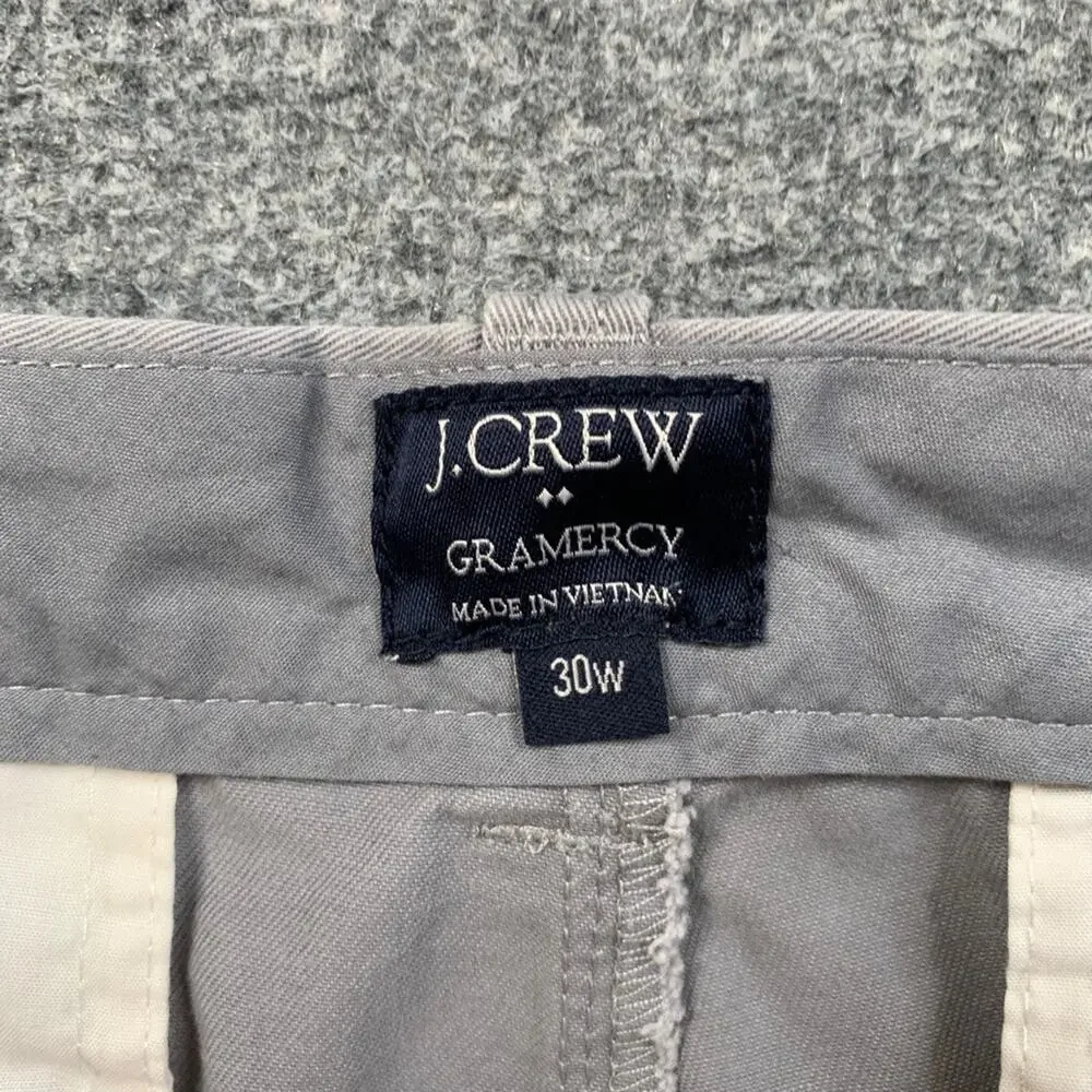 J Crew Shorts Mens 30 Ash Gramercy Classic Fit Flat Front Chino 9 in Comfort